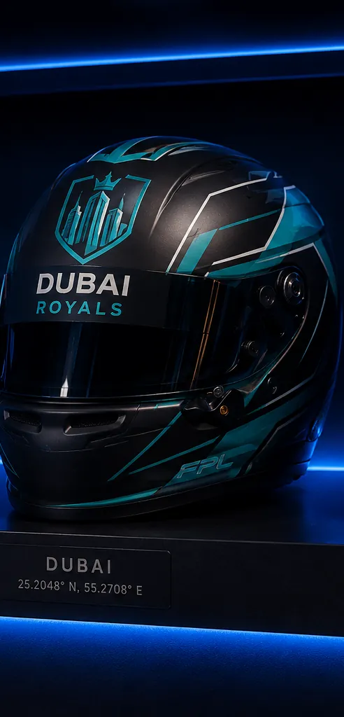 Dubai Royals racing helmet