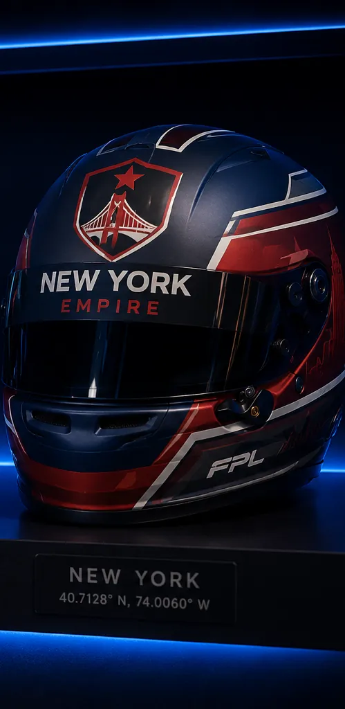 New York Empire racing helmet